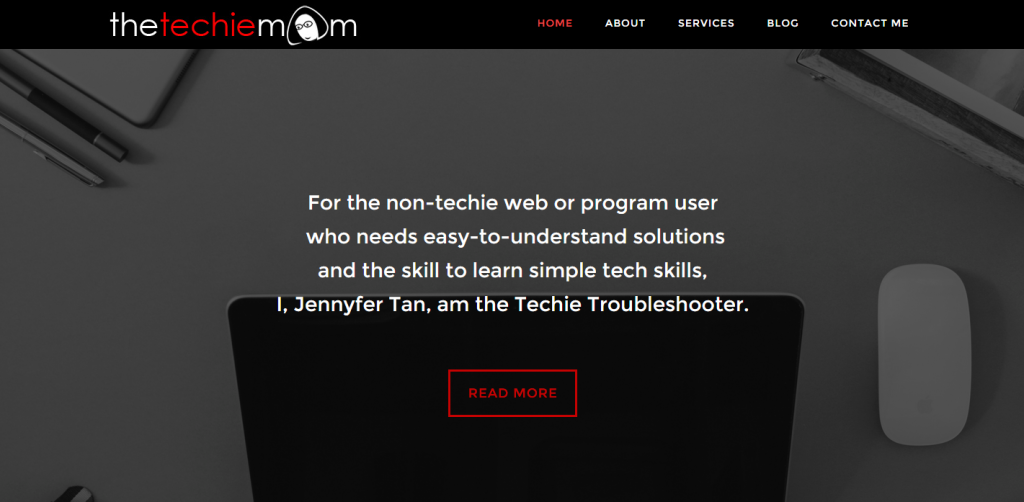 The Techie Mom Landing Page