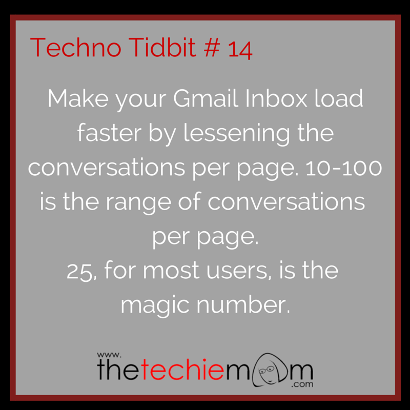 Techno Tidbit #14 Lessen Conversations on Gmail